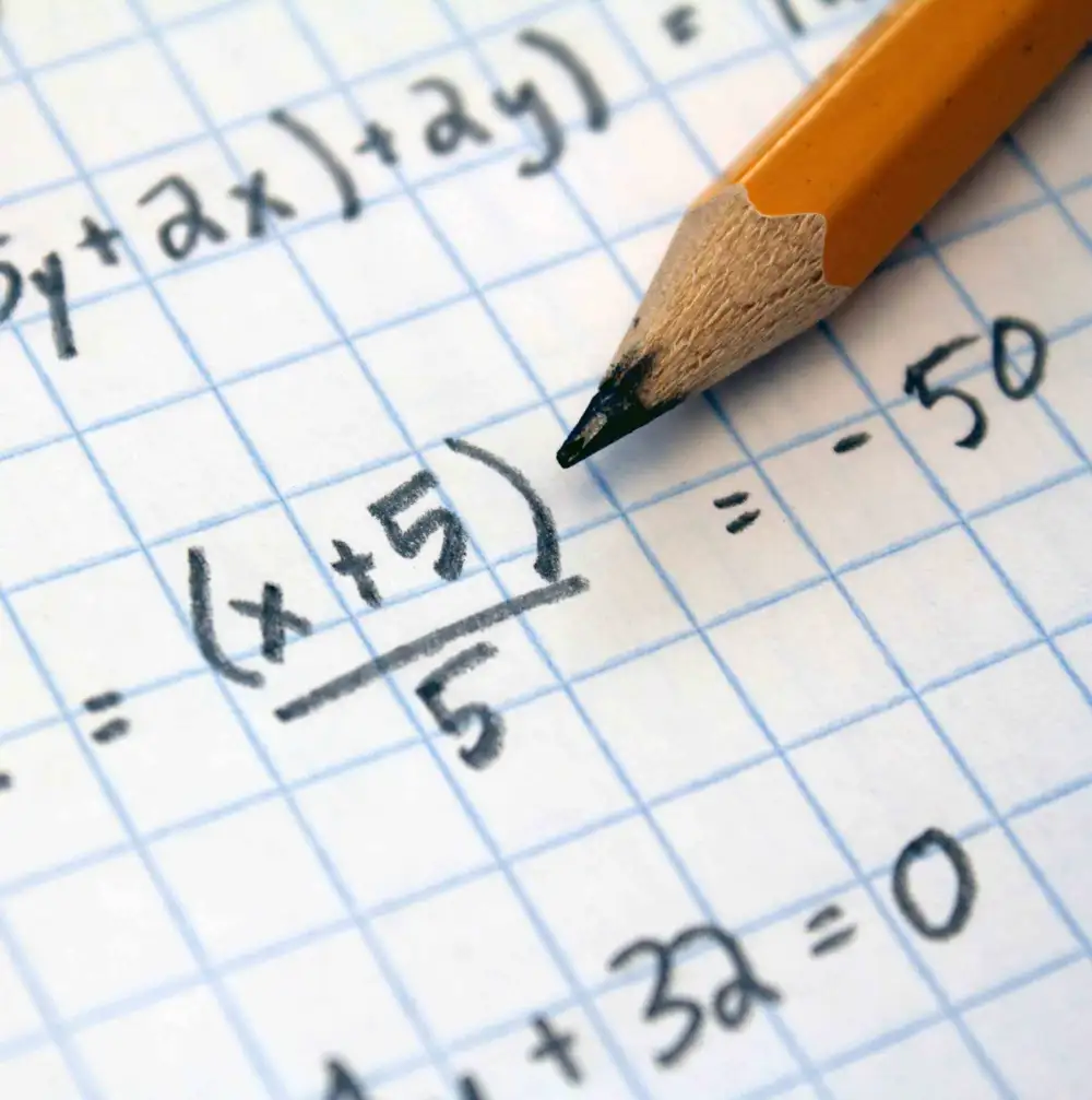 Algebra Problems This is an image of algebra problems on graphing paper.